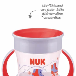 4-tlg. Set für unterwegs inkl. Babyteller mit Besteck & Trinklern-Becher - Pink