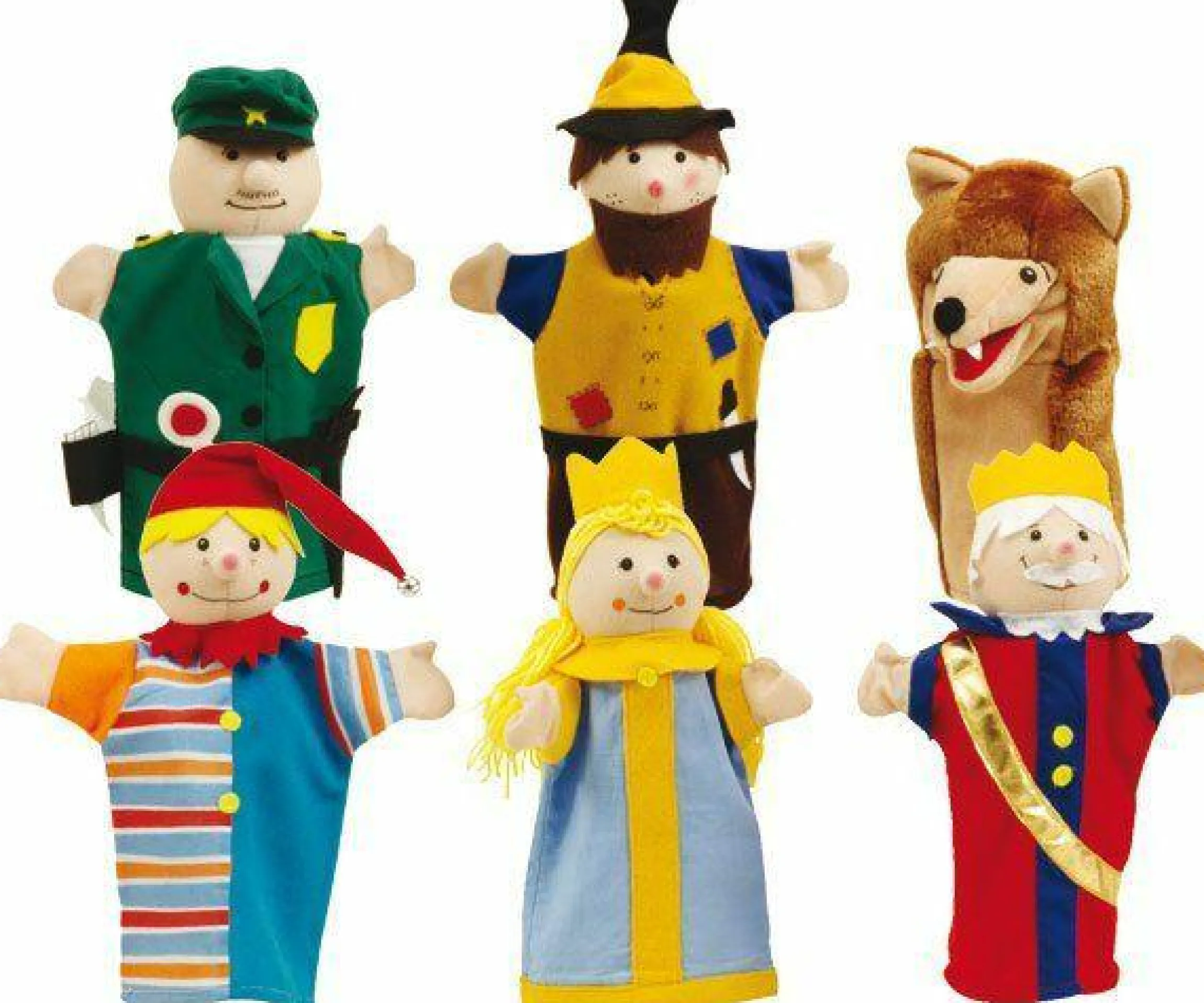 6-tlg. Set Handpuppen