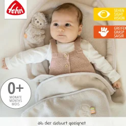 2-tlg. Set Kuscheldecke + Greifling 75 x 100 cm - Faultier