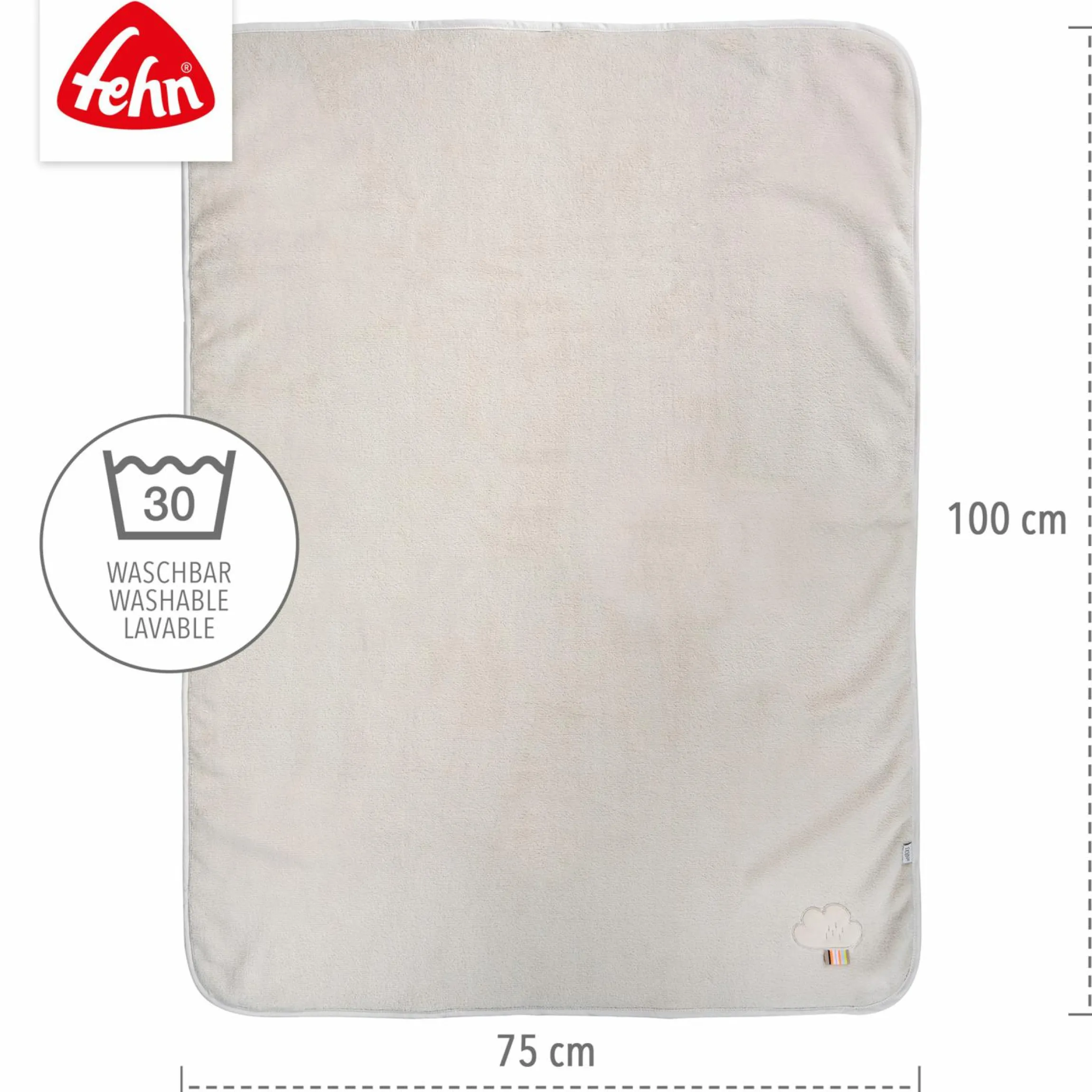 2-tlg. Set Kuscheldecke + Greifling 75 x 100 cm - Faultier