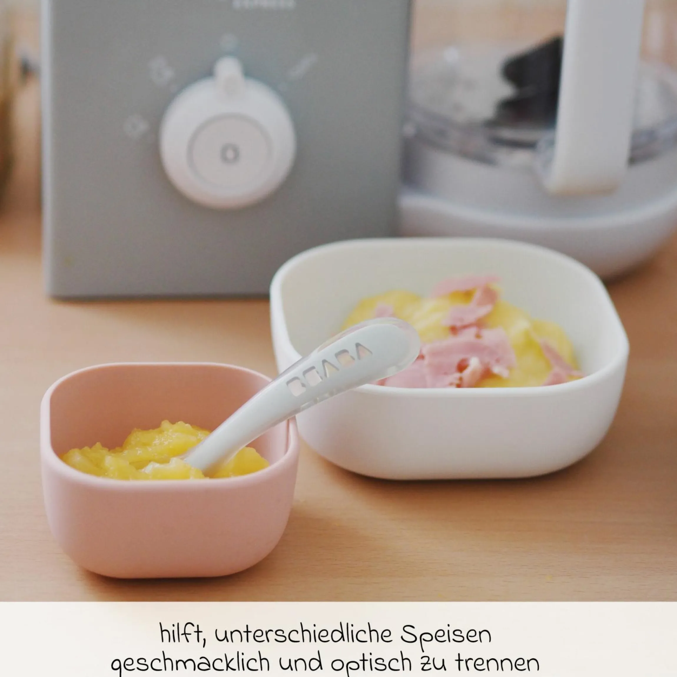 3-tlg. Silikon-Schalen-Set - Velvet Grey