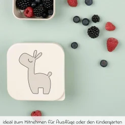 3-tlg. Snackboxen-Set - Lalee - Sand / Grün