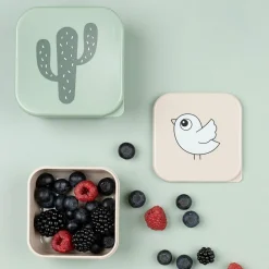 3-tlg. Snackboxen-Set - Lalee - Sand / Grün