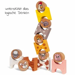 14-tlg. Stapelspiel - Bauernhof