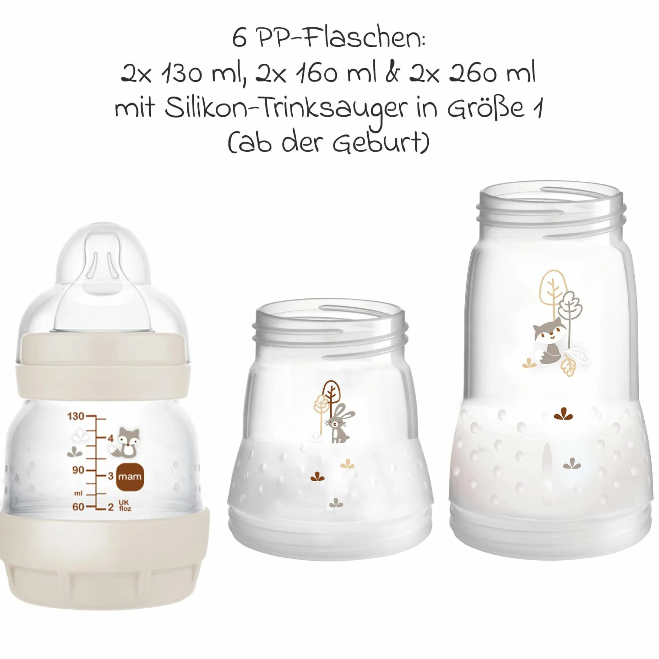 7-tlg. Starter-Set Easy Start Anti-Colic - Beige