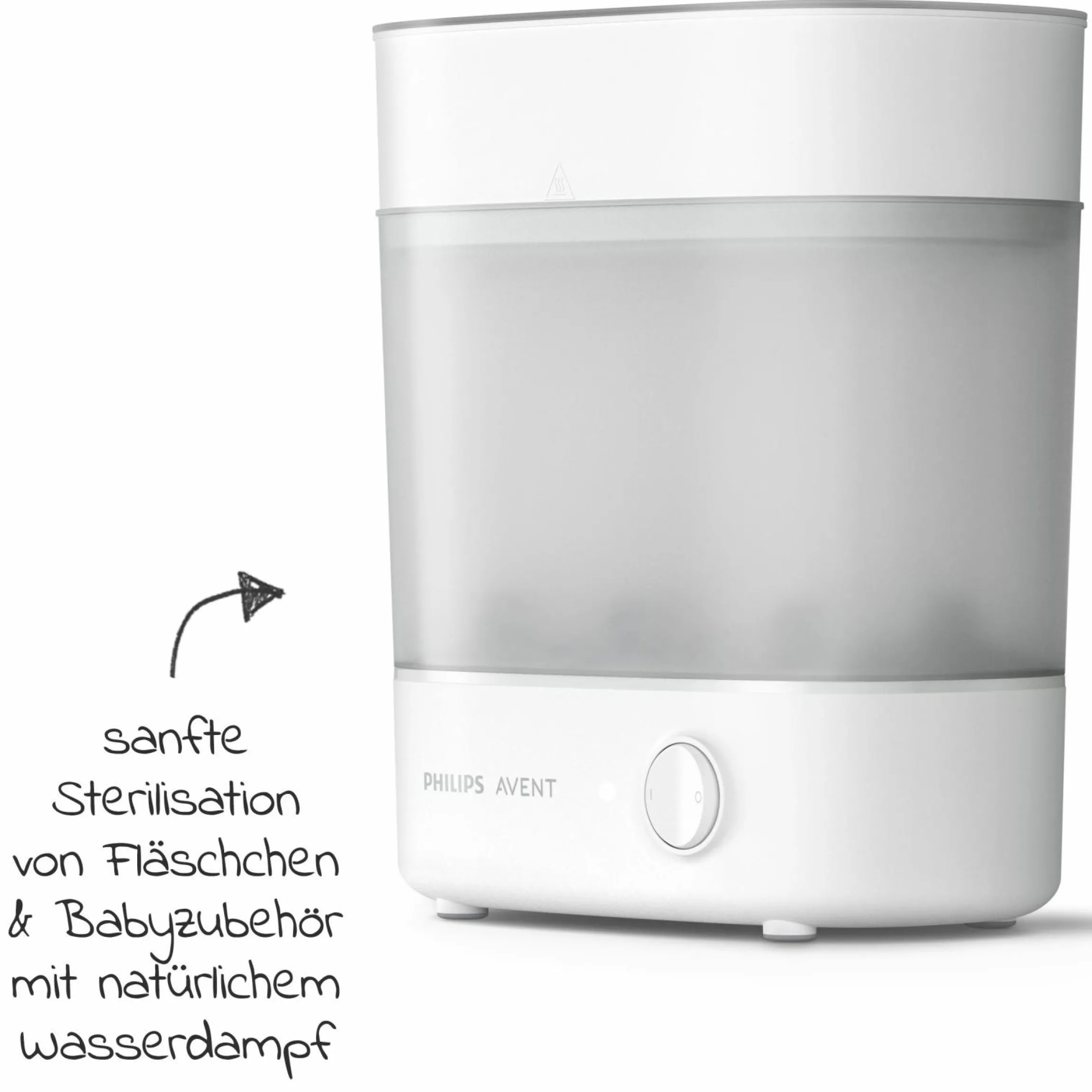 8-tlg. Starter-Set inkl. Dampfsterilisator 2-in-1 + Abtropfständer + 4 PP-Flaschen + Flaschenbürste + Schnuller