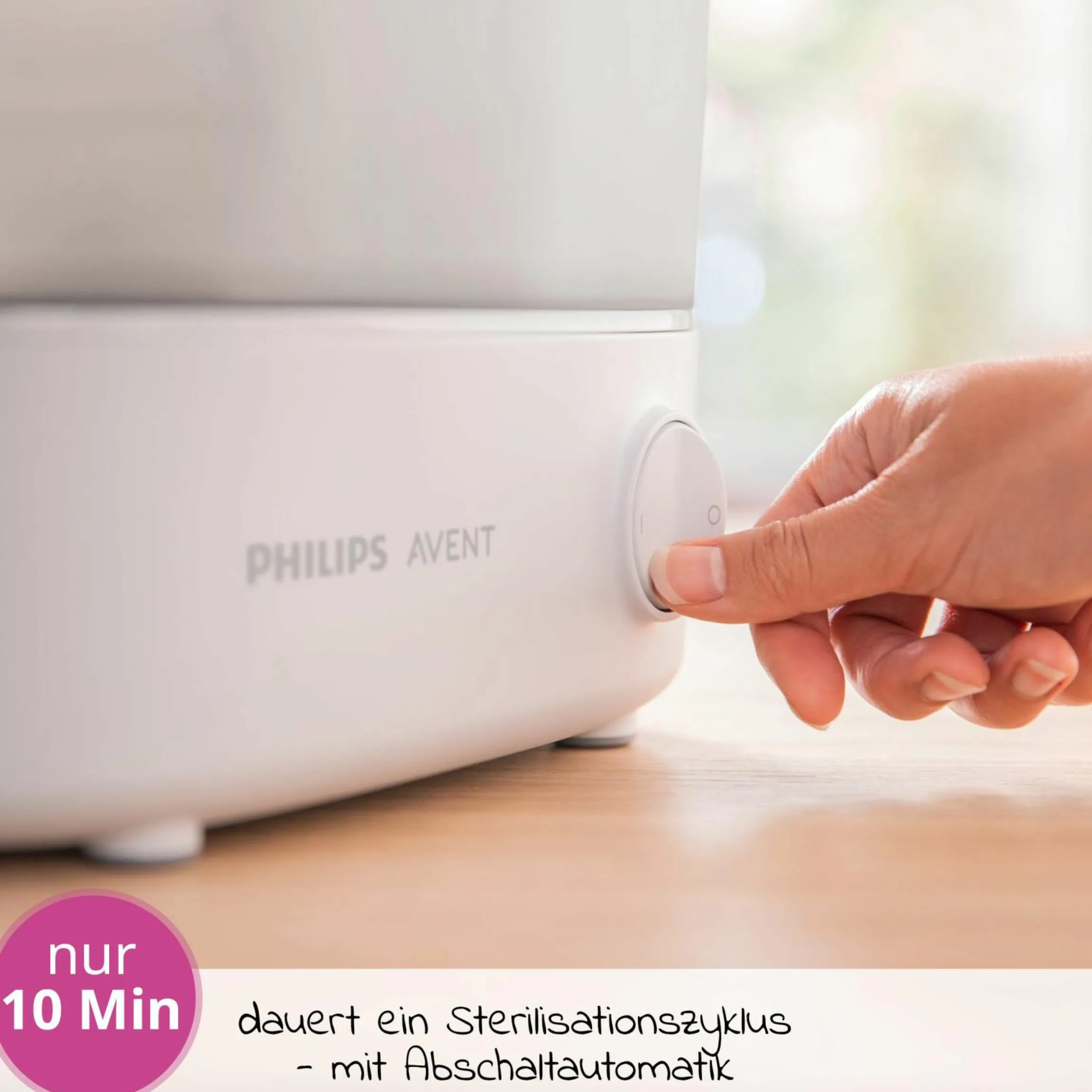 8-tlg. Starter-Set inkl. Dampfsterilisator 2-in-1 + Abtropfständer + 4 PP-Flaschen + Flaschenbürste + Schnuller