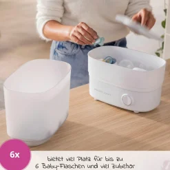 8-tlg. Starter-Set inkl. Dampfsterilisator 2-in-1 + Abtropfständer + 4 PP-Flaschen + Flaschenbürste + Schnuller