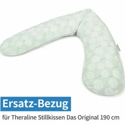 4-tlg. Stillkissen Sparset Das Original 190 cm inkl. 2 Bezügen + Mikroperlen-Nachfüllpack 9,5 l - Leaves & Pusteblume