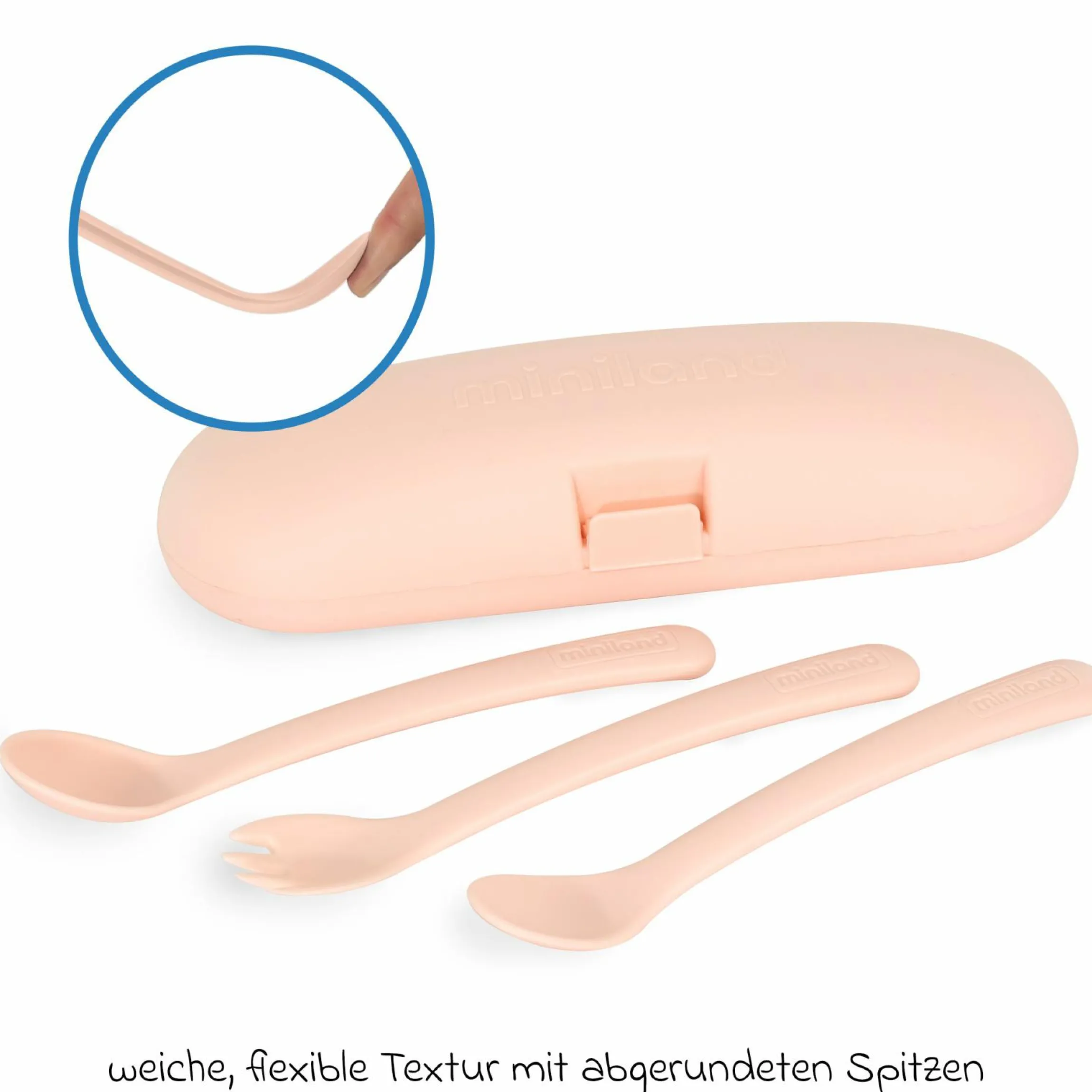 5-tlg. Thermos-Set 600 ml Baby Edelstahl-Isolierbehälter Food Thermy mit Besteck - zum Füttern für Unterwegs - Candy