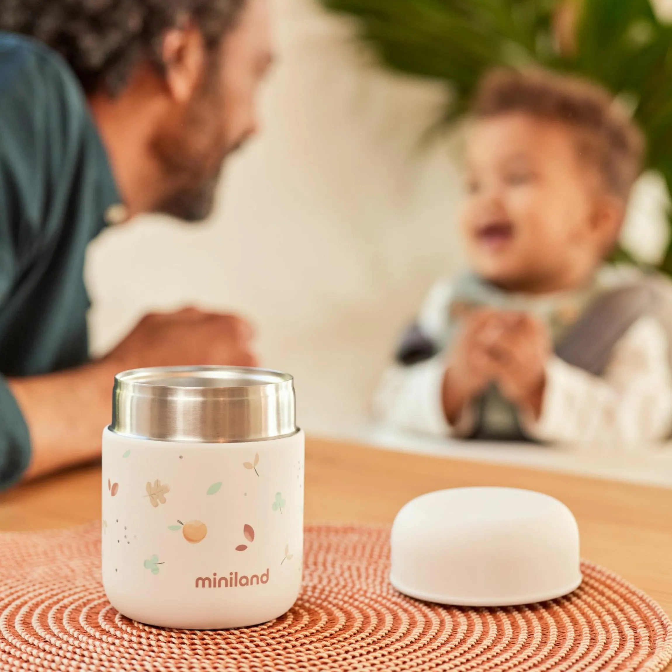 5-tlg. Thermos-Set 280 ml Baby Edelstahl-Isolierbehälter Food Thermy Mini mit Besteck - zum Füttern für Unterwegs - Valencia