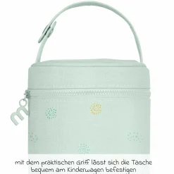 6-tlg. Thermos-Set 600 ml Baby Edelstahl-Isolierbehälter Food Thermy mit Besteck & Isoliertasche - zum Füttern für Unterwegs - Mint