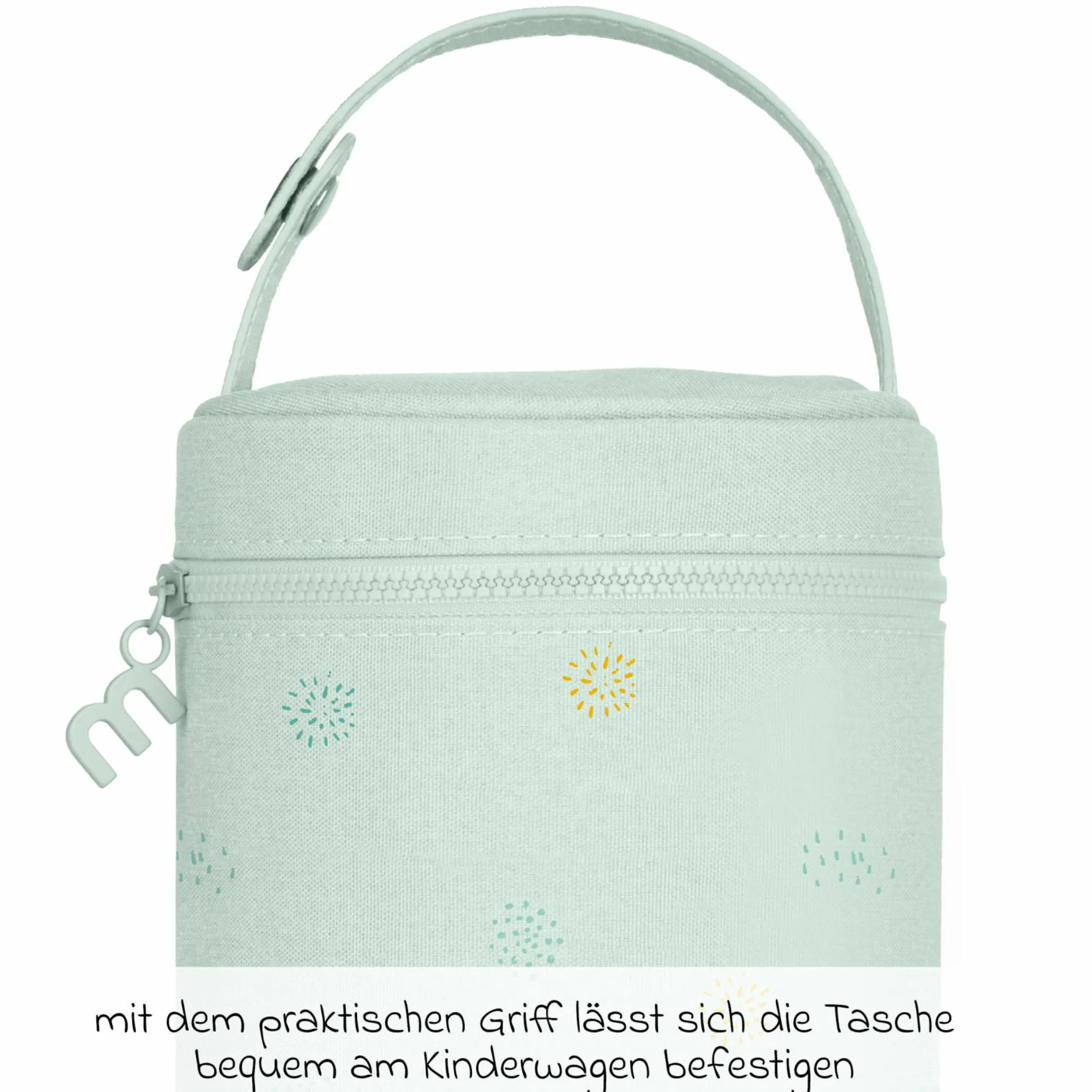 6-tlg. Thermos-Set 600 ml Baby Edelstahl-Isolierbehälter Food Thermy mit Besteck & Isoliertasche - zum Füttern für Unterwegs - Mint