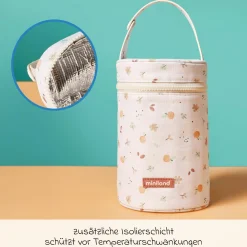 6-tlg. Thermos-Set 600 ml Baby Edelstahl-Isolierbehälter Food Thermy mit Besteck & Isoliertasche - zum Füttern für Unterwegs - Valencia