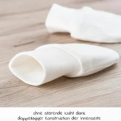 8-tlg. Wickelbody Set inkl. Strampelhose, Erstlingsmütze & 3 Paar Kratzfäustlinge - Salbei Weiß - Gr. 50/56