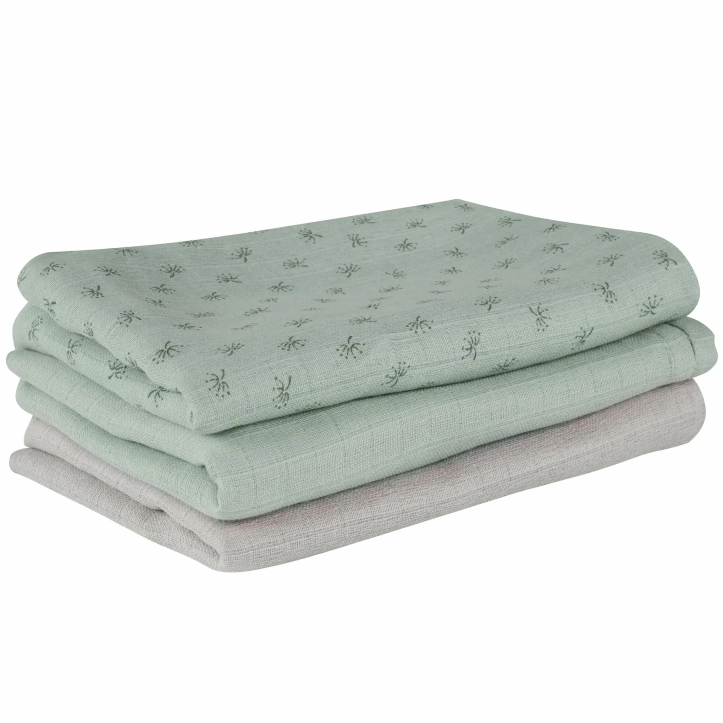 3-tlg. Windeln-Set aus 100% Organic Bio-Baumwolle GOTS - Lil Planet - Frosty Green