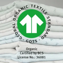 3-tlg. Windeln-Set aus 100% Organic Bio-Baumwolle GOTS - Lil Planet - Frosty Green