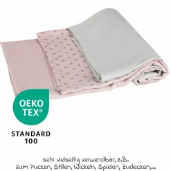 3-tlg. Windeln-Set aus 100% Organic Bio-Baumwolle GOTS - Lil Planet - Rosa