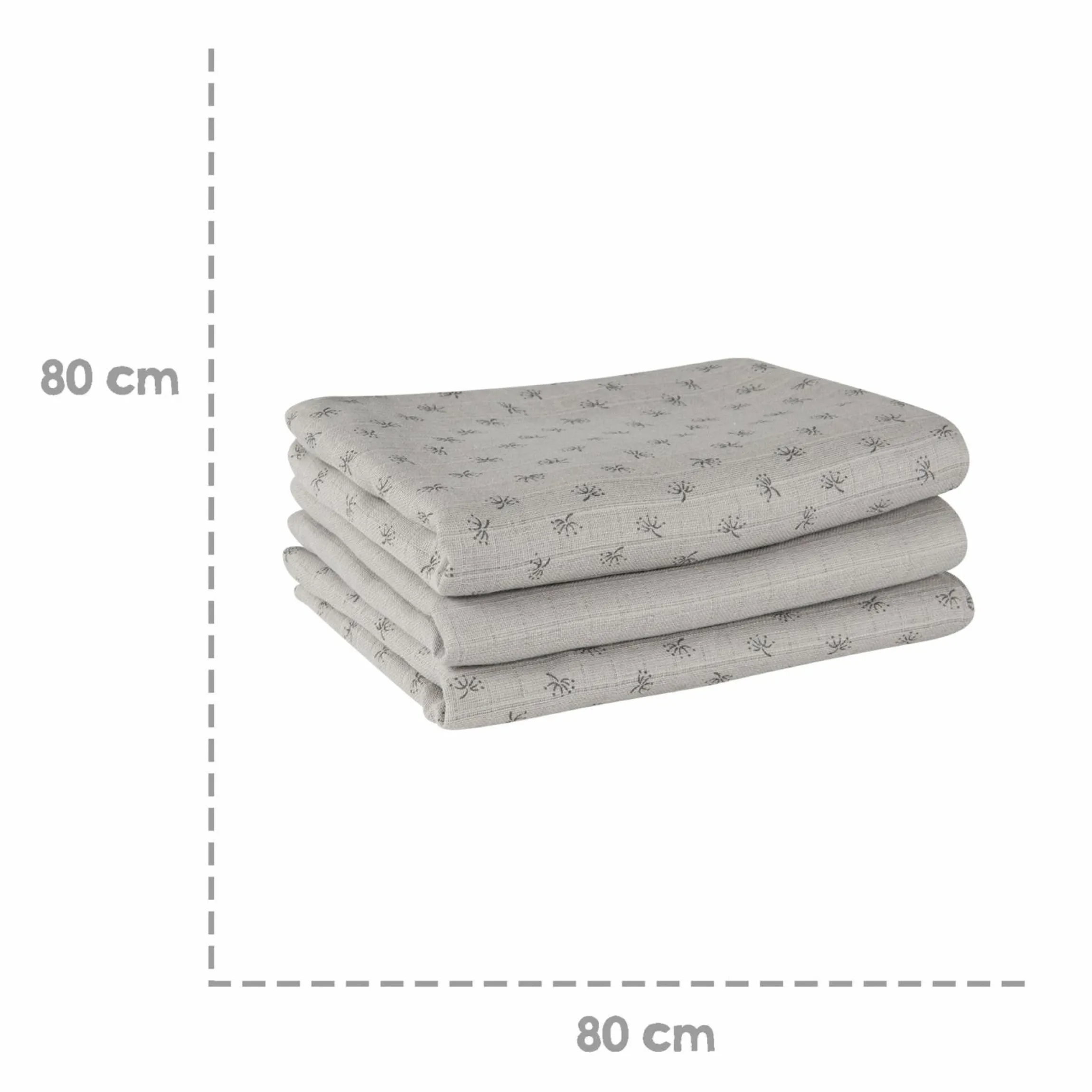 3-tlg. Windeln-Set aus 100% Organic Bio-Baumwolle GOTS - Lil Planet - Grau