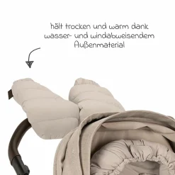 2-tlg. Winter-Kinderwagen-Set mit Fußsack und Handschuhe - Biscotti