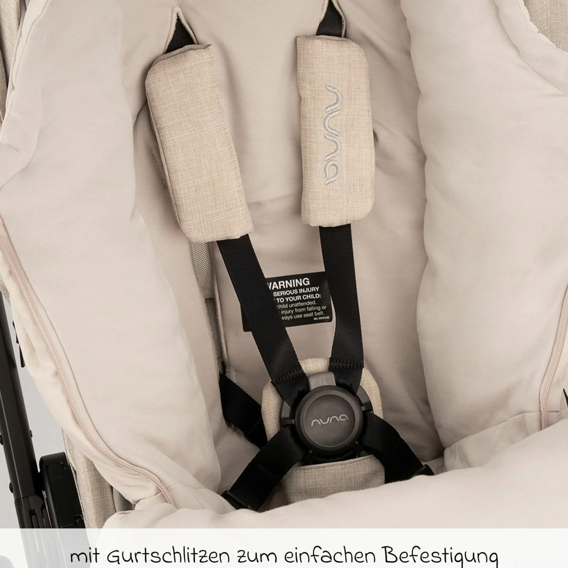 2-tlg. Winter-Kinderwagen-Set mit Fußsack und Handschuhe - Biscotti