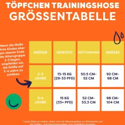 Töpfchen-Trainingshose Revolutionäre wiederverwendbare Windelhose - Krach - Gr. 2-3 Jahre