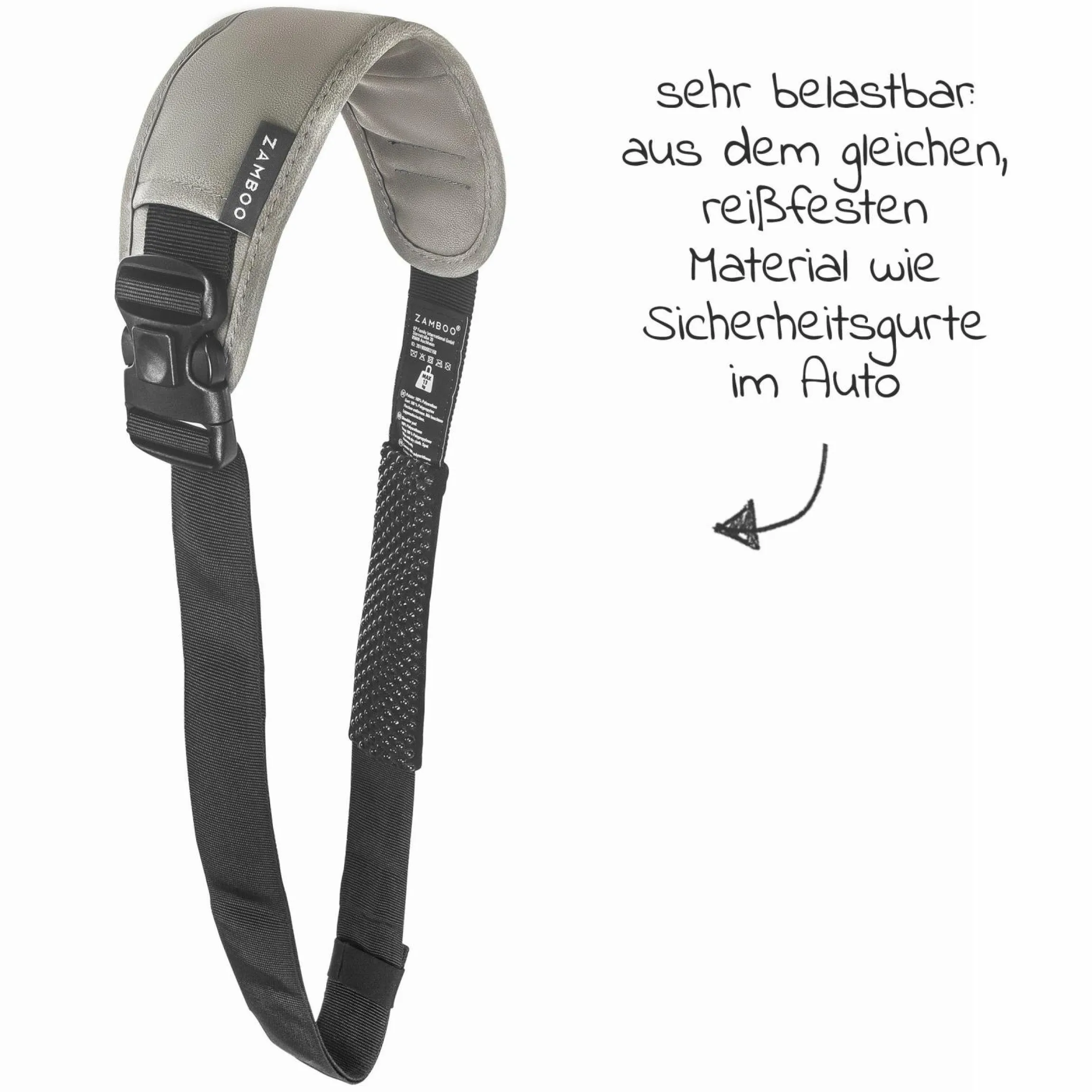 Tragegurt für Babyschale - Grau