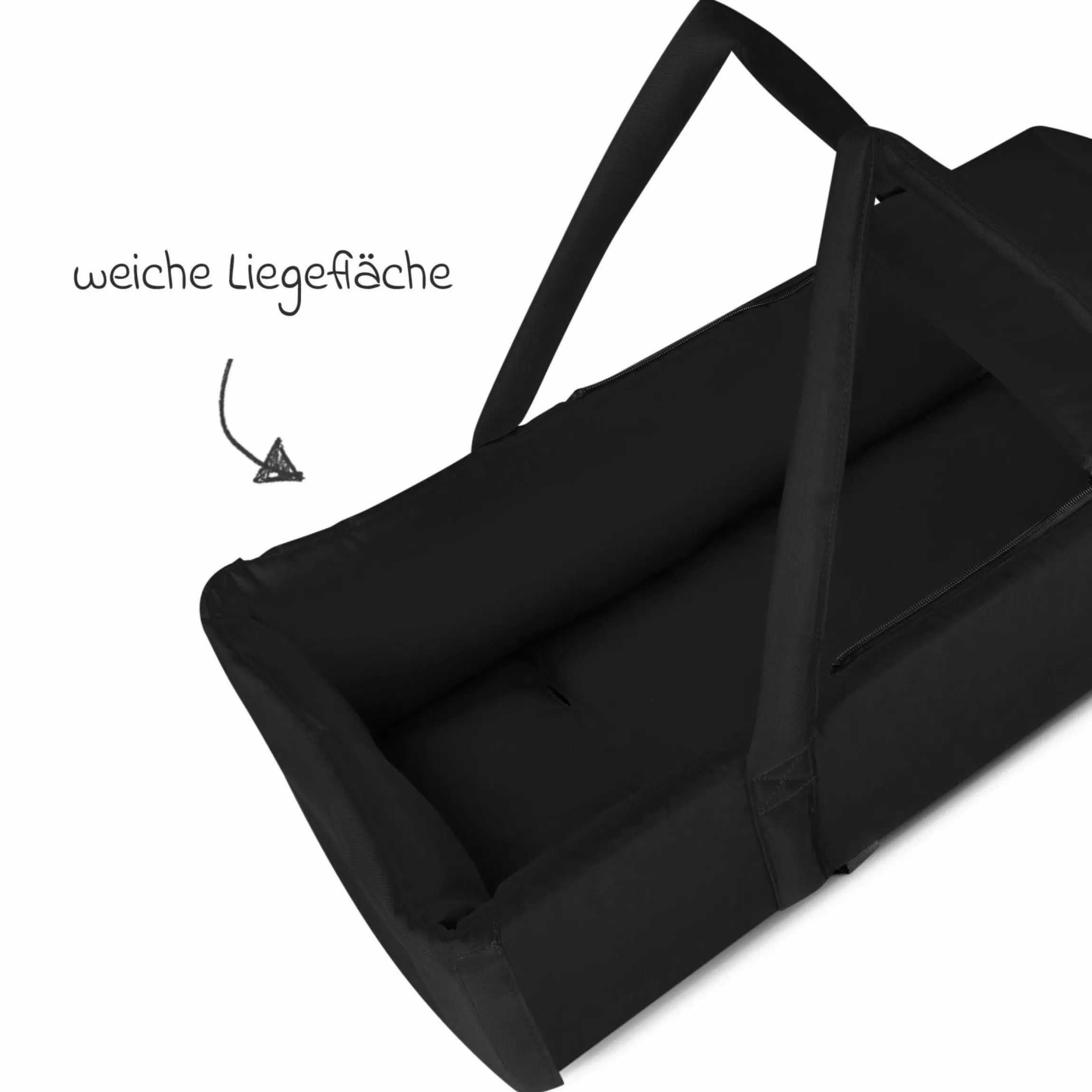 Tragetasche für Neugeborene - passend für Geschwisterwagen D Two - Black