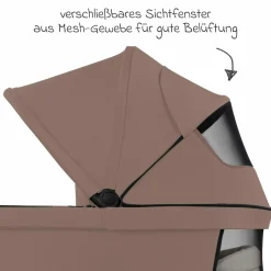 Tragewanne für Neugeborene - passend für Zoom, Samba und Salsa Run - Dark Beige