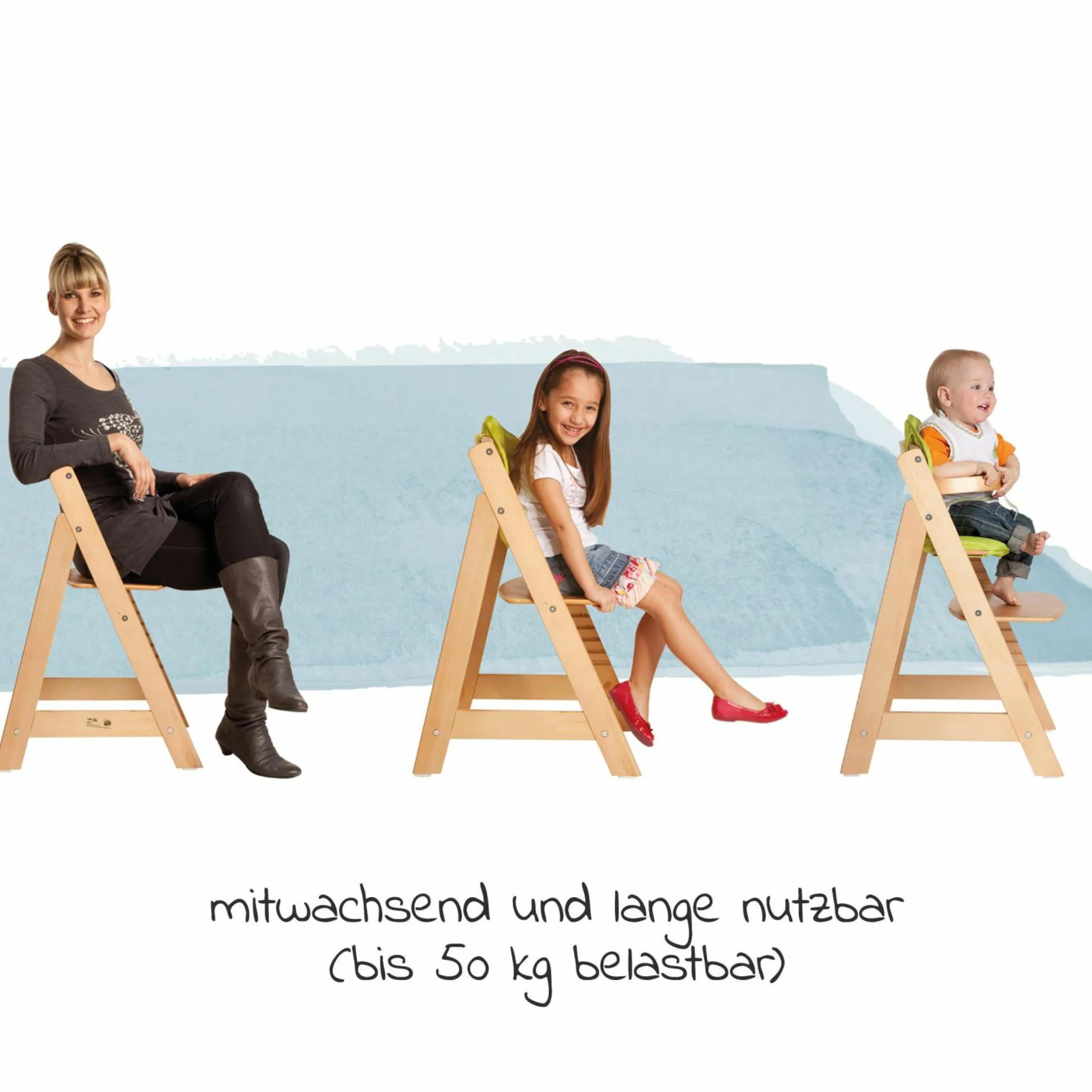 Treppen-Hochstuhl Sit Up III - Natur