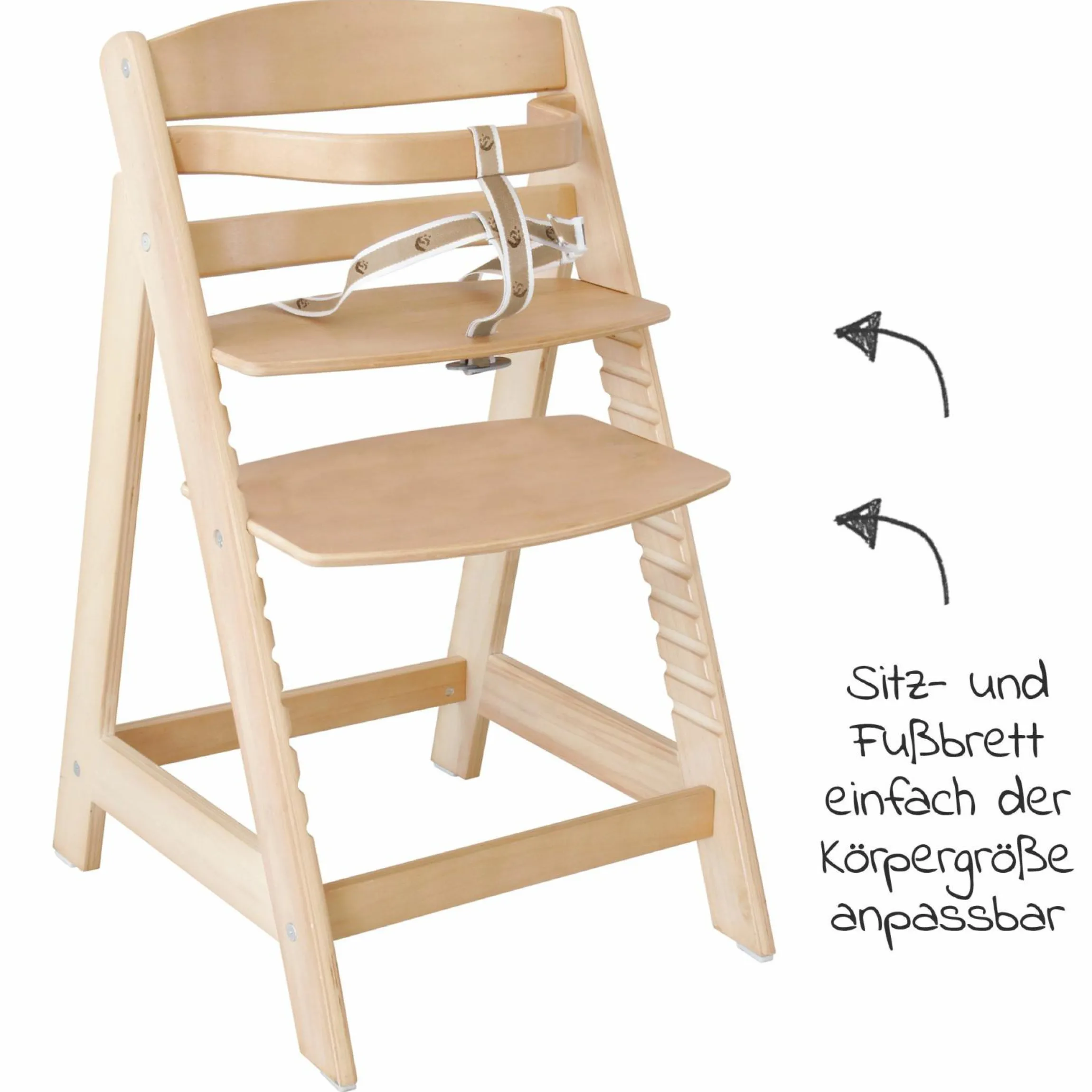 Treppen-Hochstuhl Sit Up III - Natur