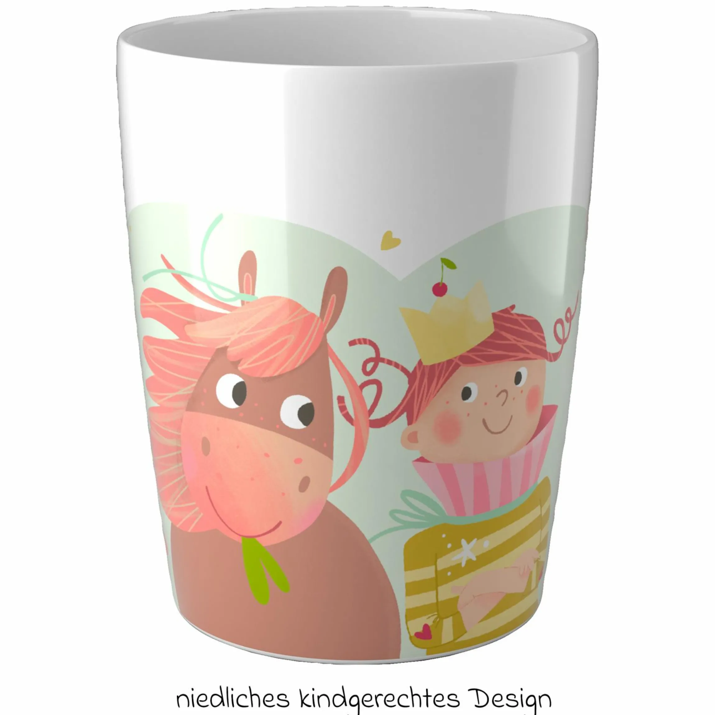 Trinkbecher 200 ml - Prinzessin & Pferd