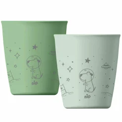 Trinkbecher 2er Pack eat green - Grün