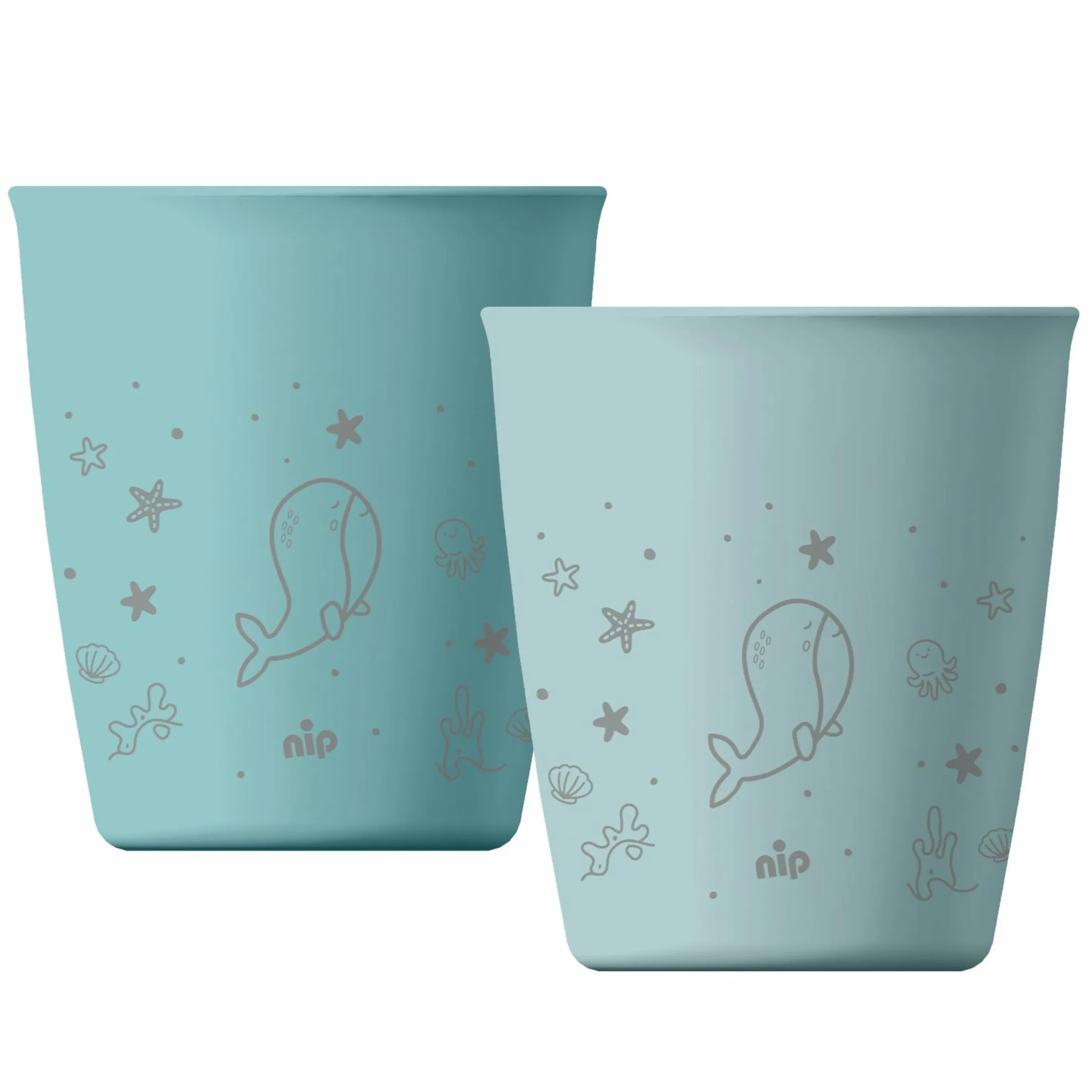 Trinkbecher 2er Pack eat green - Blau