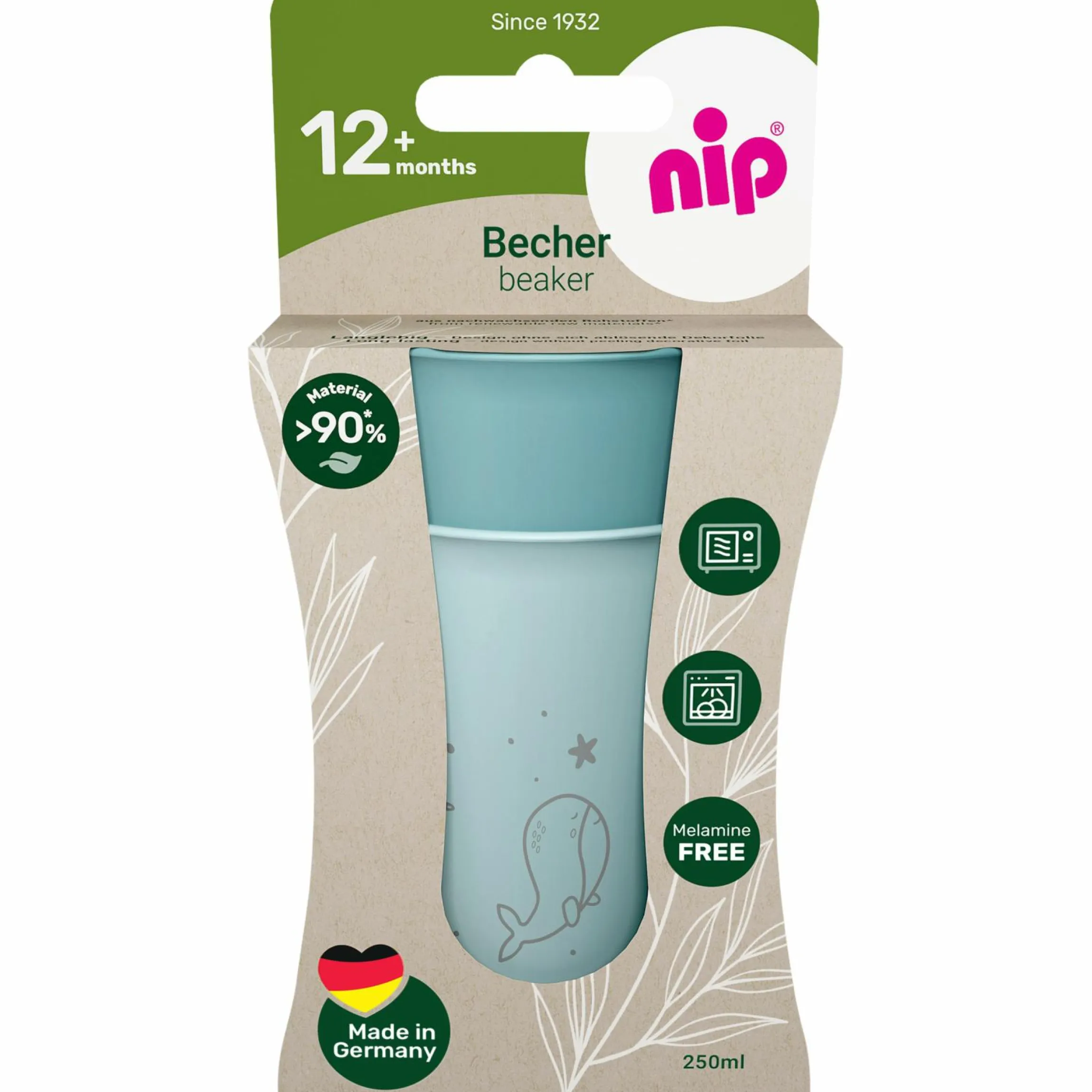 Trinkbecher 2er Pack eat green - Blau