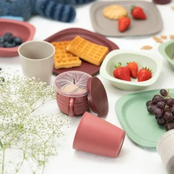 Trinkbecher 2er Pack eat green - aus nachwachsenden Rohstoffen - Grau