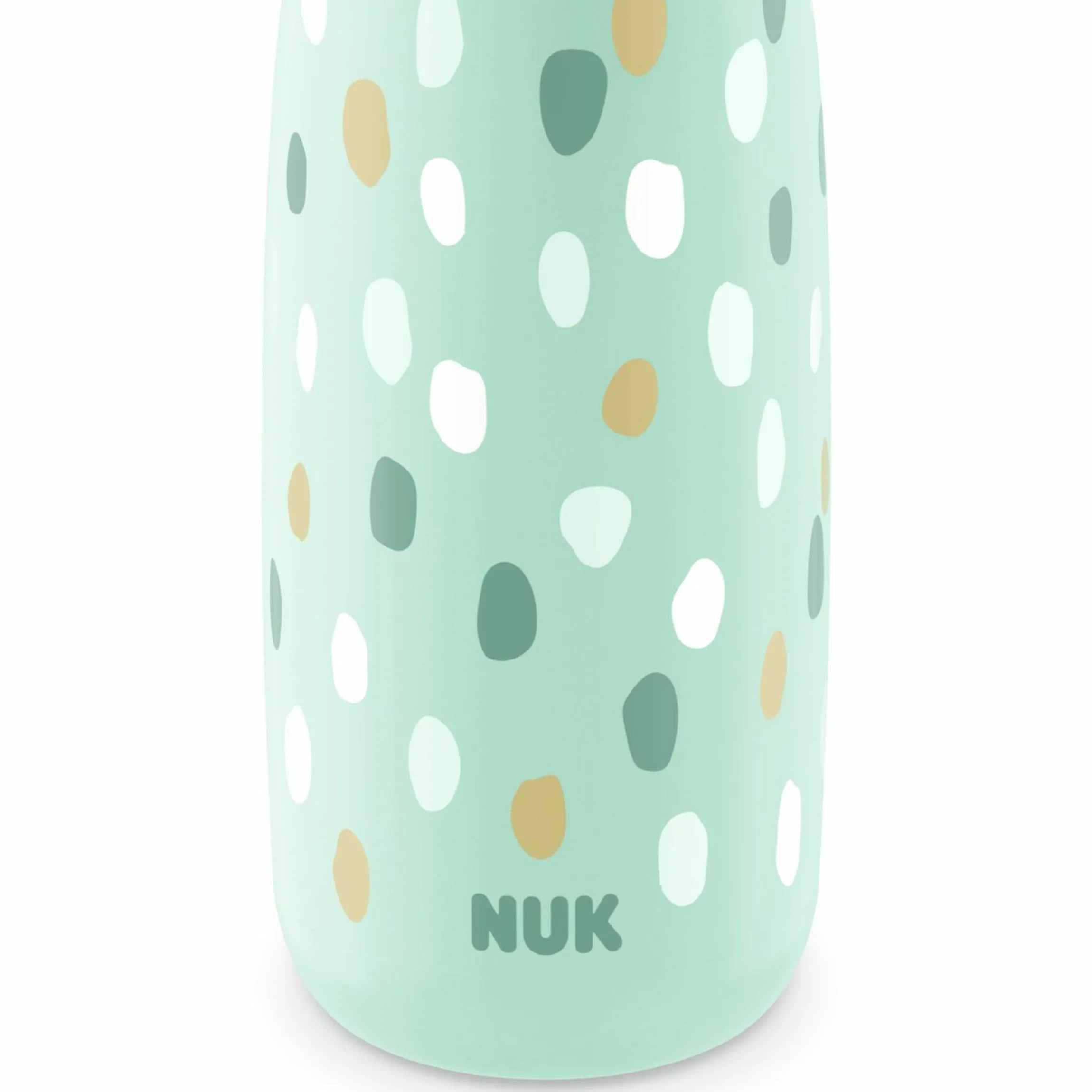 Trinkflasche Mini-Me Flip Cup - mit bissfestem Trinkaufsatz 450 ml - Punkte - Mint
