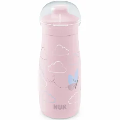 Trinkflasche Mini-Me Sip Cup - mit bissfestem Trinkaufsatz 300 ml - Schmetterling - Rosa