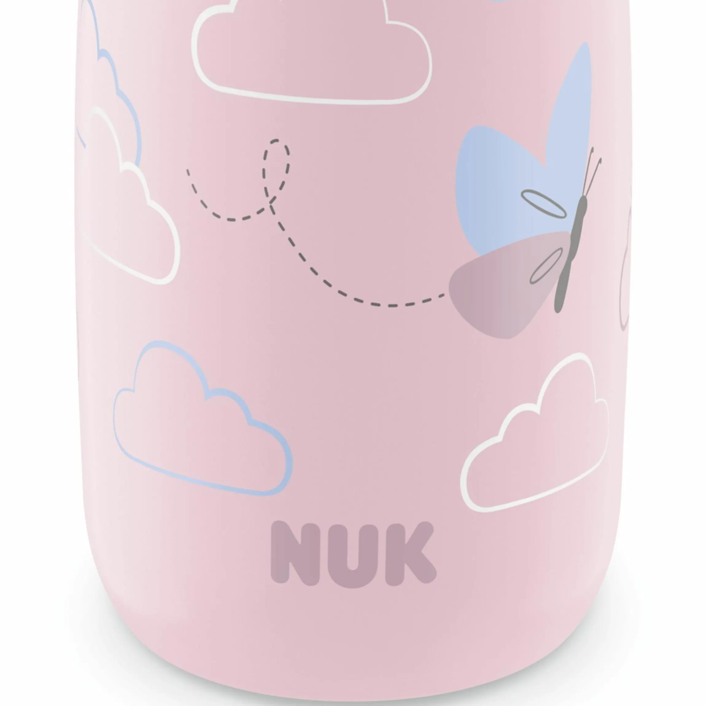 Trinkflasche Mini-Me Sip Cup - mit bissfestem Trinkaufsatz 300 ml - Schmetterling - Rosa