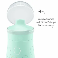 Trinkflasche Mini-Me Sip Cup - mit bissfestem Trinkaufsatz 300 ml - Biene - Mint