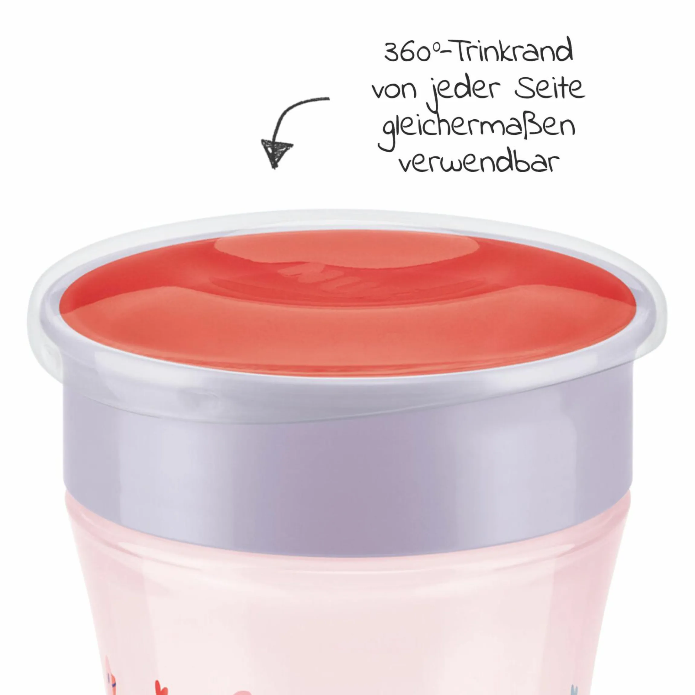 Trinklern-Becher Evolution Magic Cup 230 ml - Rot