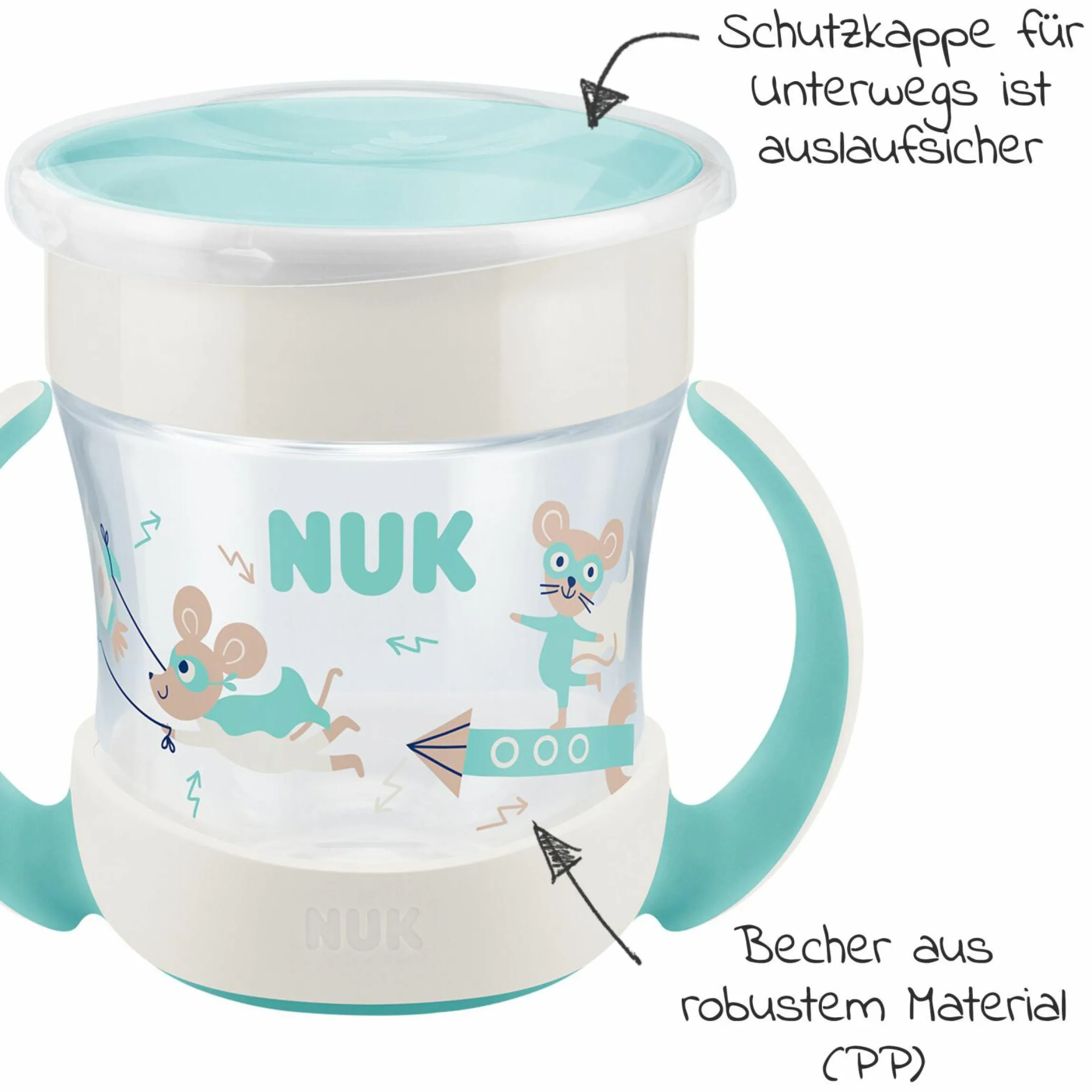 Trinklern-Becher Evolution Mini Magic Cup 160 ml - Mint