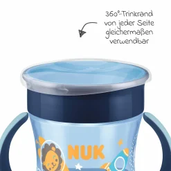 Trinklern-Becher Mini Magic Cup 160 ml - Glow in the Dark - Blau