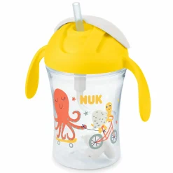 Trinklern-Becher Motion Cup 230 ml - mit weichem Strohhalm - Gelb
