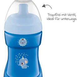 Trinklernbecher Sports Cup 330 ml - Elefant - Blau