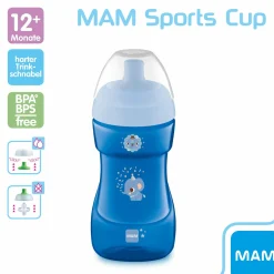 Trinklernbecher Sports Cup 330 ml - Elefant - Blau