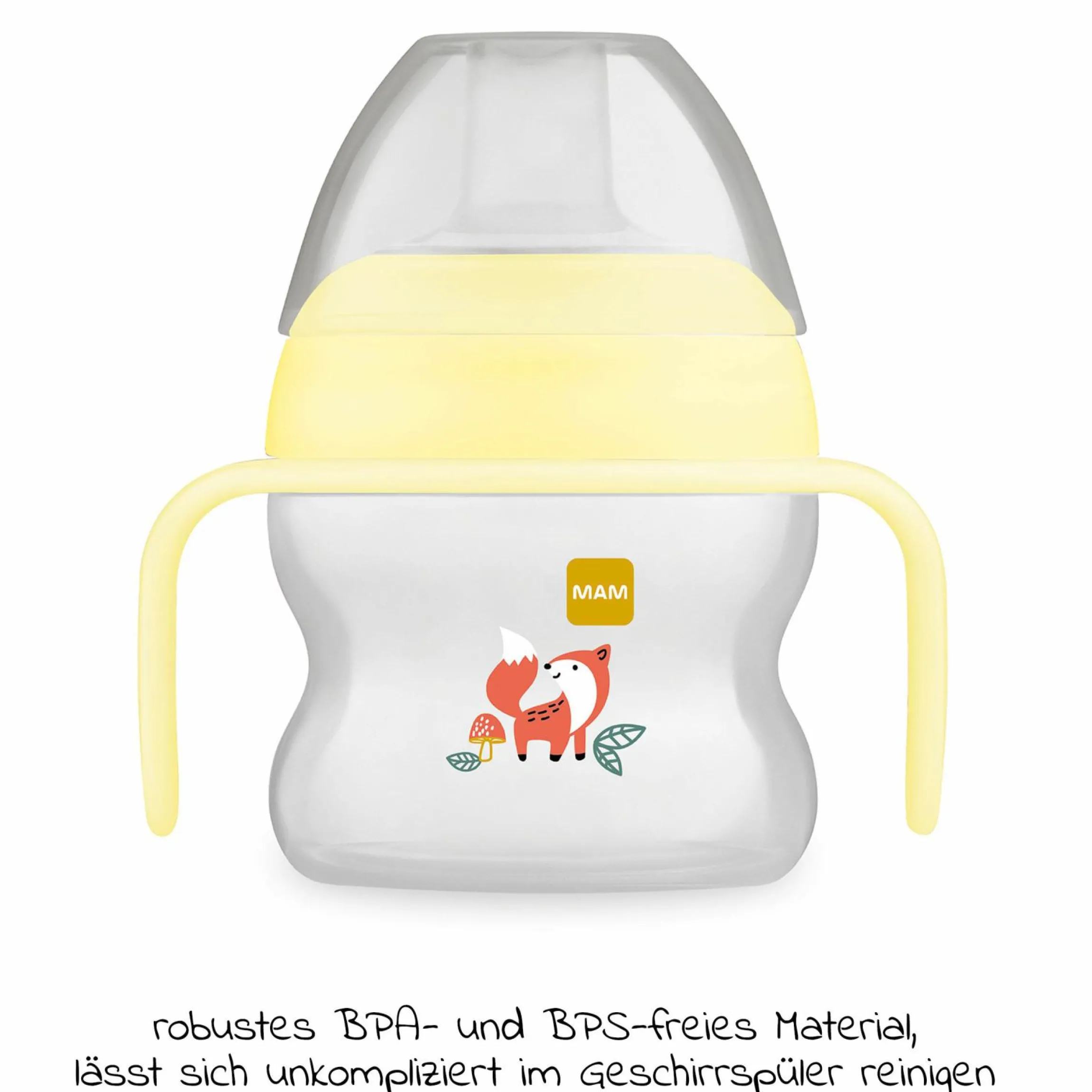 Trinklernbecher Starter Cup 150 ml + Silikon-Schnabel - Fuchs