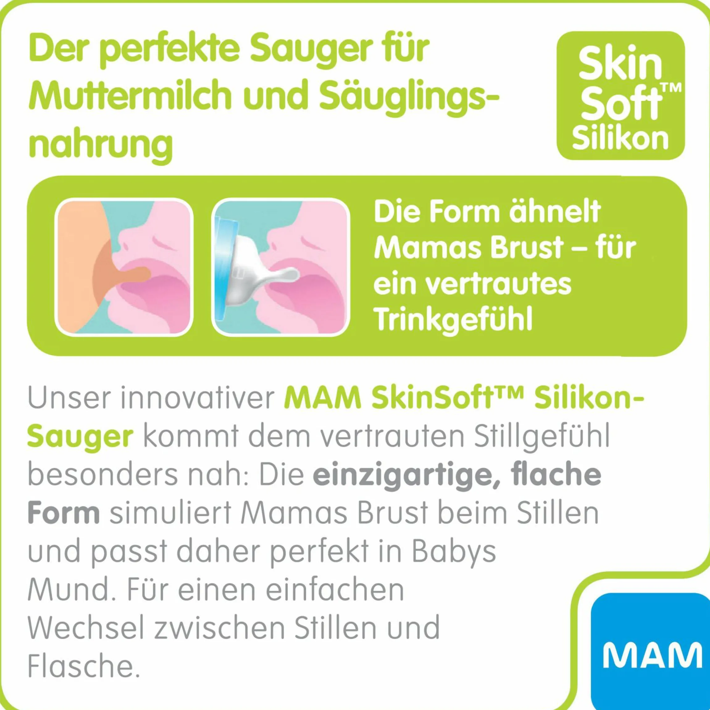 Trinksauger 2er Pack - SkinSoft Silikon Gr.1