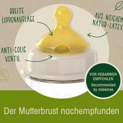 Trinksauger 2er Pack Cherry green - Latex Gr. M - mittlerer Nahrungsfluss