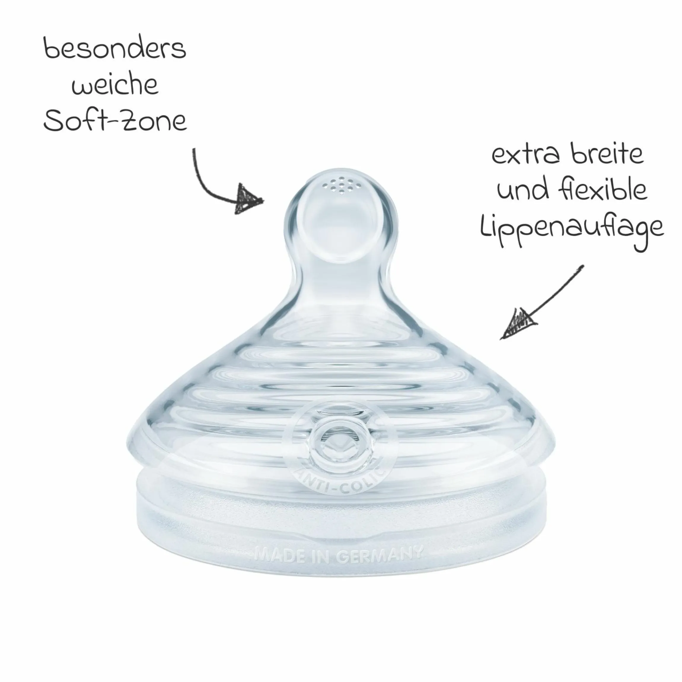 Trinksauger 2er Pack for Nature - Silikon Gr. L